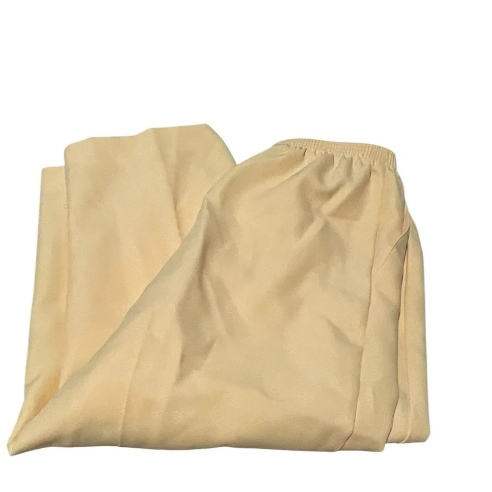 Men's Relaxed Elastic-Waist Pants in yellow size 12 excellent